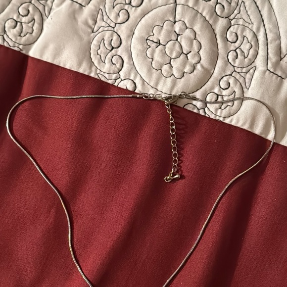 Silver Necklace with Teardrop Pendant - Picture 3 of 4